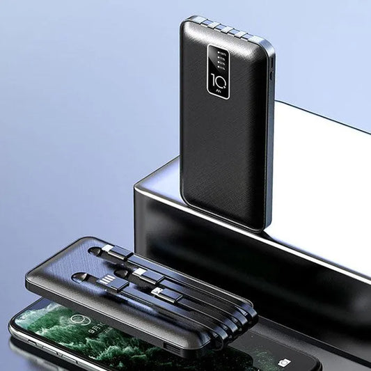 PSL 10000mAh Powerbank with built-in cables - pslfireandsafety.co.nz