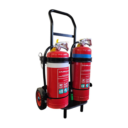 Mobile Double Extinguisher Trolley