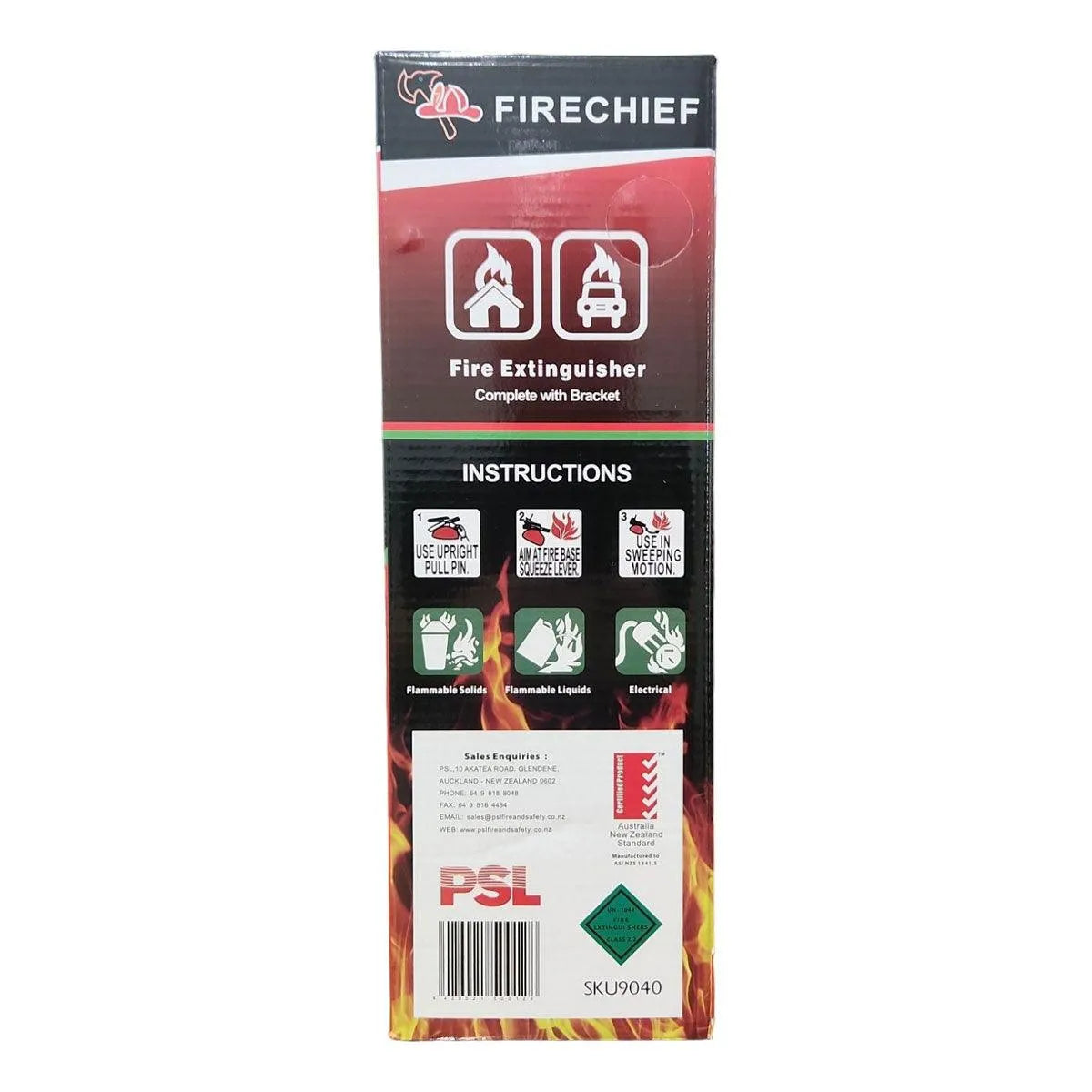 Firechief 1kg ABE Dry Powder Fire Extinguisher