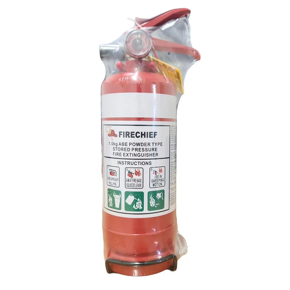 Firechief 1kg ABE Dry Powder Fire Extinguisher - pslfireandsafety.co.nz