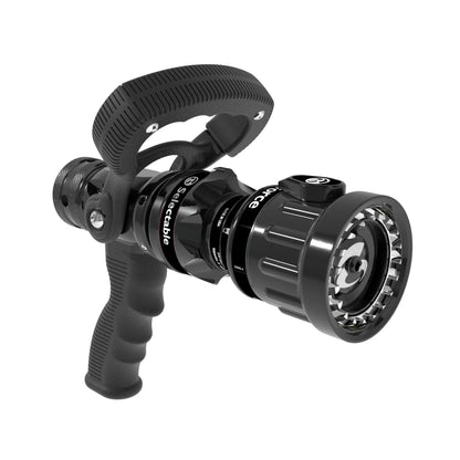 TFT G-Force 1.0" G-Force Nozzle HP 1"NH Swivel INlet 5 Bar 60-230 LPM Red Bale & Pistol Grip - pslfireandsafety.co.nz