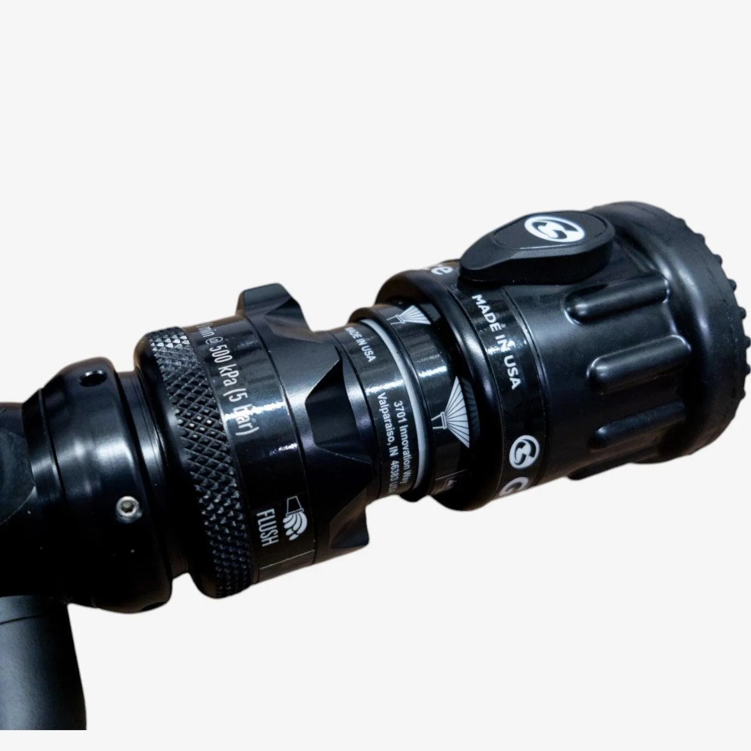 TFT G-Force 1.0" G-Force Nozzle HP 1"NH Swivel INlet 5 Bar 60-230 LPM Red Bale & Pistol Grip - pslfireandsafety.co.nz
