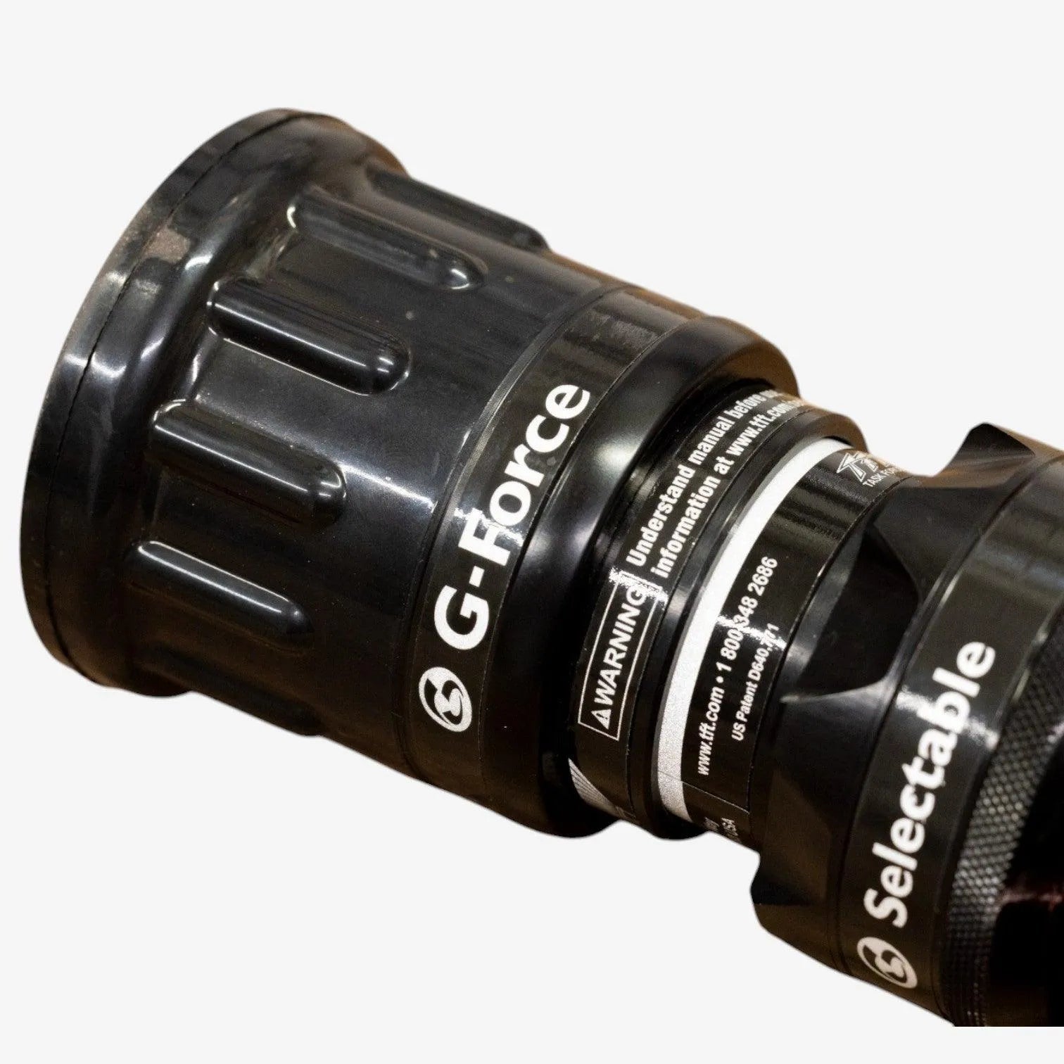 TFT 1.5" G-Force Nozzle BSP Swivel Inlet 5 Bar 110-570 LPM - Red Bale & Pistol Grip - pslfireandsafety.co.nz