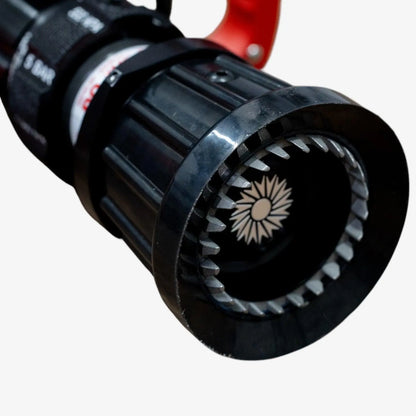 TFT 1.5" ThunderFog Nozzle BSP Swivel INlet 5 Bar 110-750 LPM - Red Bale & Pistol Grip - pslfireandsafety.co.nz
