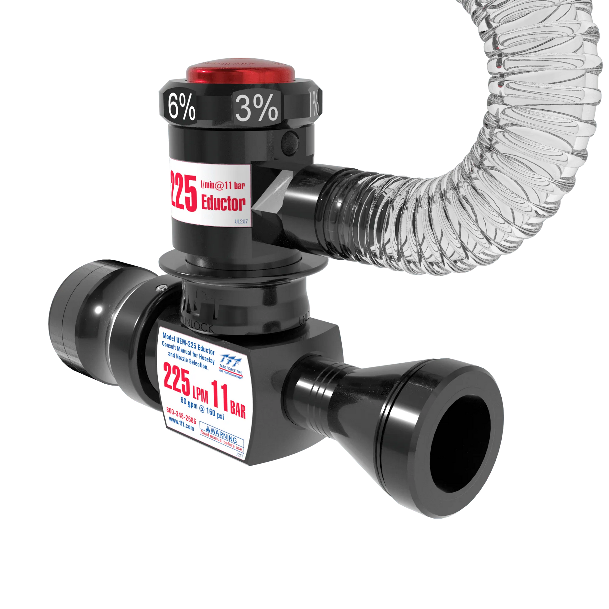 TFT Eductor 225 L/Min @ 11 Bar - 1.5" BSP Threads - pslfireandsafety.co.nz