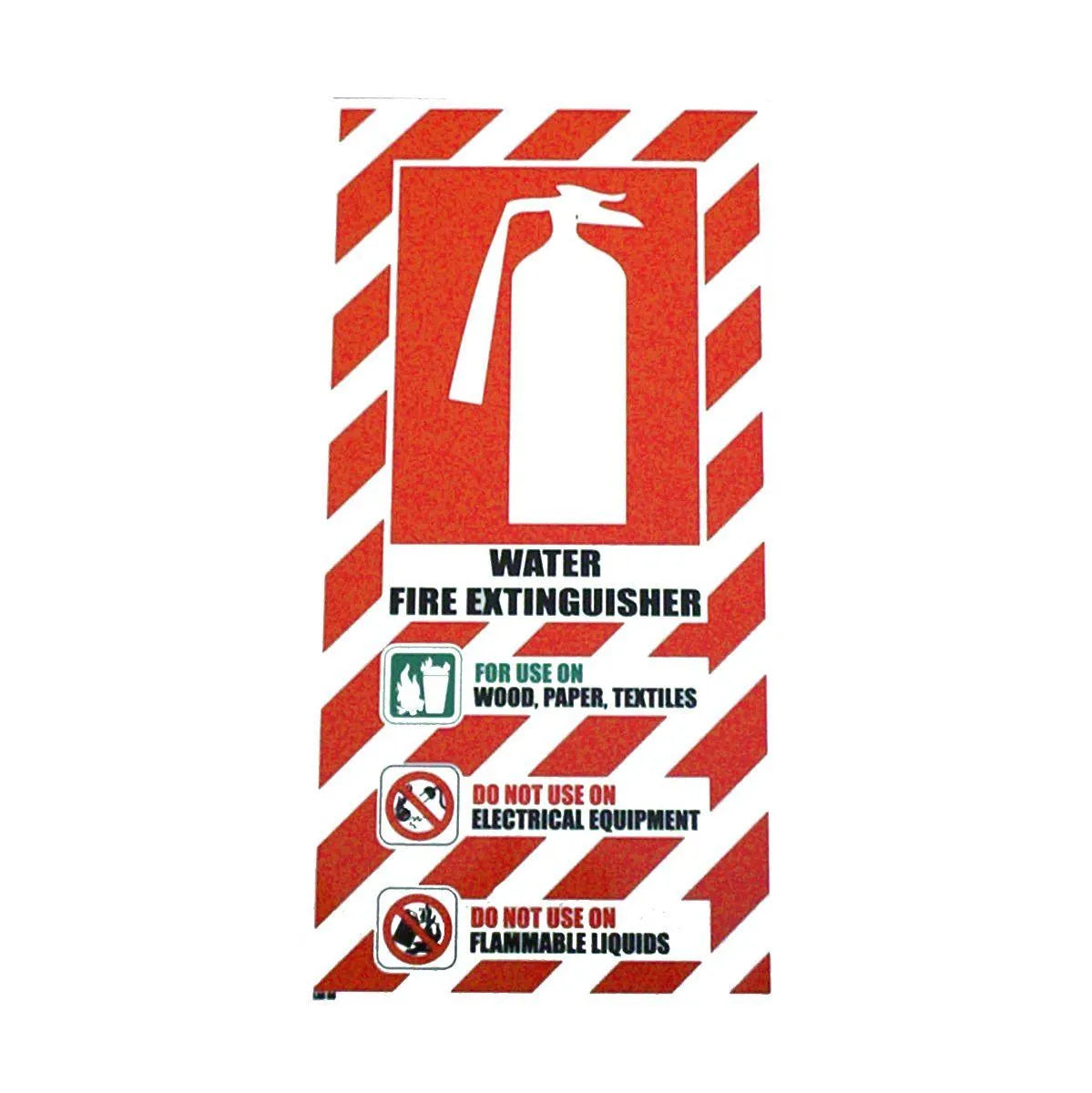 Water Fire Extinguisher Blazon - pslfireandsafety.co.nz