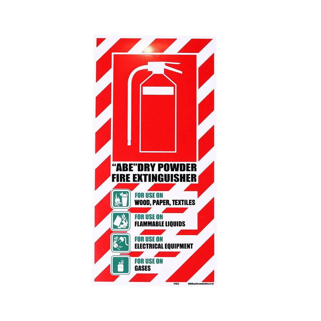 ABE Dry Powder Extinguisher Blazon - pslfireandsafety.co.nz