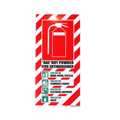 ABE Dry Powder Extinguisher Blazon - pslfireandsafety.co.nz