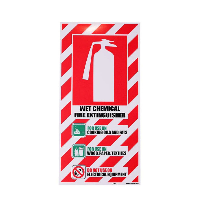 Wet Chemical Fire Extinguisher Blazon - pslfireandsafety.co.nz